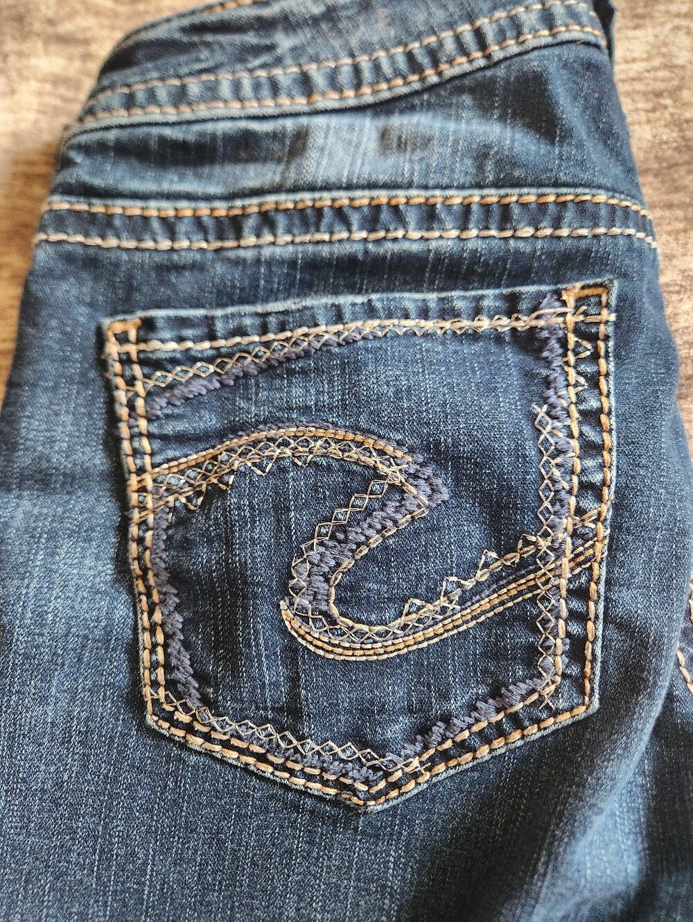 Silver Jeans Co. Suki Mid Straight Fluid Denim Sz W28 L34 Y2K 00s Aesthetic - Picture 12 of 14